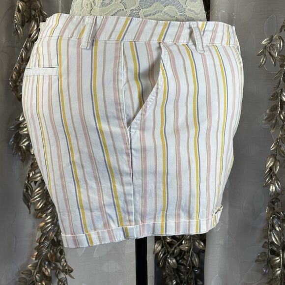 A.N.A Striped Midi Shorts Women’s 18 | Pastel Coastal‎ Preppy Y2K Resort Vibes - Picture 5 of 11